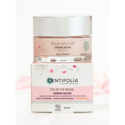 Creme riche eclat de rose 50ml Centifolia  dans votre magasin bio en ligne Etiketbio.eu