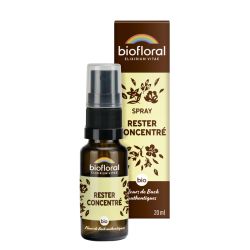 Rester concentré spray bio demeter 20 ml Biofloral  dans votre magasin bio en ligne Etiketbio.eu