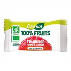 BARRE 100% FRUITS FRAMBOISE 30G EVERNAT dans votre magasin bio en ligne Etiketbio.eu