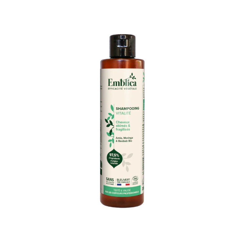 Emblica shampooing hydratation 200ml Emblica  dans votre magasin bio en ligne Etiketbio.eu
