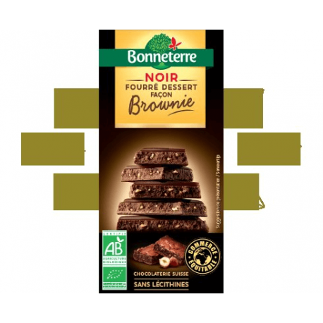 CHOCOLAT NOIR FOURRE FOURRE BROWNIE 100G CHOCOLAT NOIR FOURRE FOURRE BROWNIE 100G