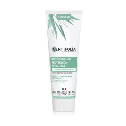 Dentifrice fluor protection integrale 75ml Centifolia  dans votre magasin bio en ligne Etiketbio.eu