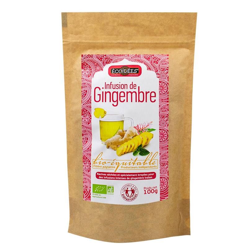 Infusion de Gingembre BIO & EQUITABLE** 100g ECOIDEES dans votre magasin bio en ligne Etiketbio.eu Infusion de Gingembre BIO & EQUITABLE** 100g ECOIDEES dans votre magasin bio en ligne Etiketbio.eu