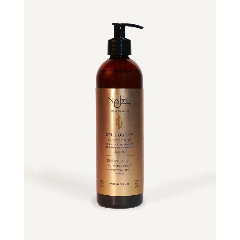 GEL DOUCHE AU SAVON D'ALEP HUILE DE GRAINES DE FIGUE DE BARBARIE (500ML) NAJEL NAJEL dans votre magasin bio en ligne Etiketb... GEL DOUCHE AU SAVON D'ALEP HUILE DE GRAINES DE FIGUE DE BARBARIE (500ML) NAJEL NAJEL dans votre magasin bio en ligne Etiketb...
