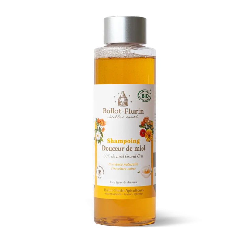 SHAMPOING DOUCEUR MIEL BIO 250ML BALLOT FLURIN dans votre magasin bio en ligne Etiketbio.eu SHAMPOING DOUCEUR MIEL BIO 250ML BALLOT FLURIN dans votre magasin bio en ligne Etiketbio.eu