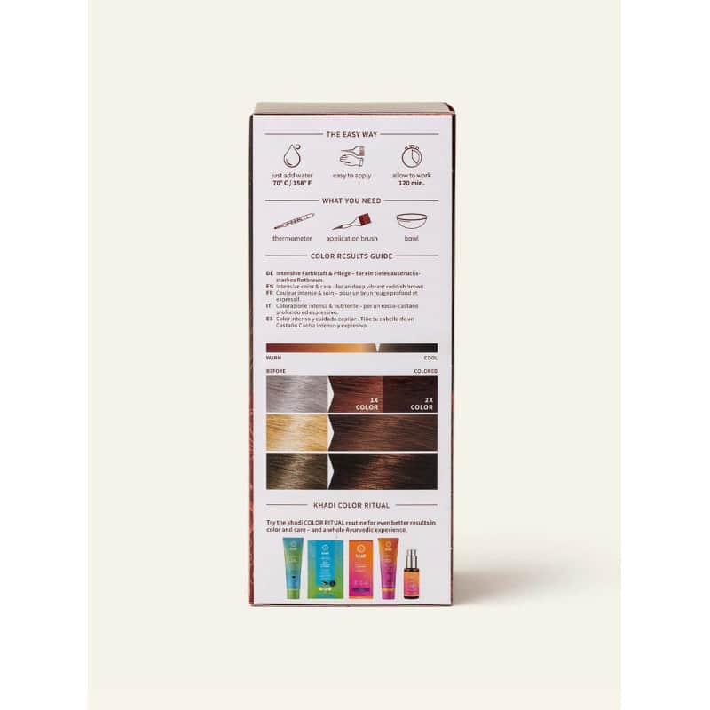 Coloration végétale acajou 100g | Couleur intense et soin naturel