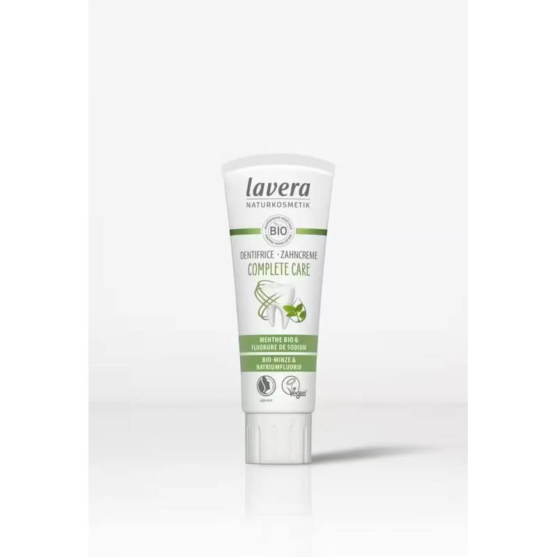 Dentifrice complete menthe fluorure 75ml Lavera  dans votre magasin bio en ligne Etiketbio.eu