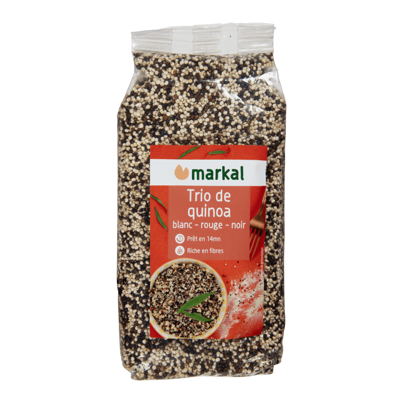 TRIO DE QUINOA 500G MARKAL dans votre magasin bio en ligne Etiketbio.eu TRIO DE QUINOA 500G MARKAL dans votre magasin bio en ligne Etiketbio.eu