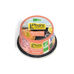RILLETTES DE SAUMON HUILE D'OLIVE ET CITRON 120G PHARE D'ECKMUHL  dans votre magasin bio en ligne Etiketbio.eu