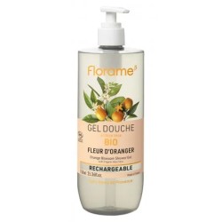 GEL DOUCHE FLEUR ORANGER 750ML FLORAME  dans votre magasin bio en ligne Etiketbio.eu