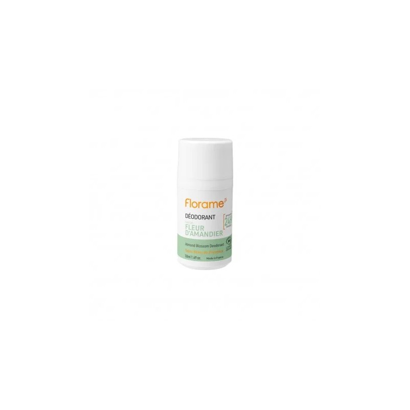 DEODORANT BILLE FLEUR AMANDIER 50ML FLORAME  dans votre magasin bio en ligne Etiketbio.eu