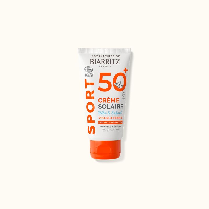 Crème solaire enfants spf50+ - 50 ml Laboratoires de Biarritz dans votre magasin bio en ligne Etiketbio.eu Crème solaire enfants spf50+ - 50 ml Laboratoires de Biarritz dans votre magasin bio en ligne Etiketbio.eu