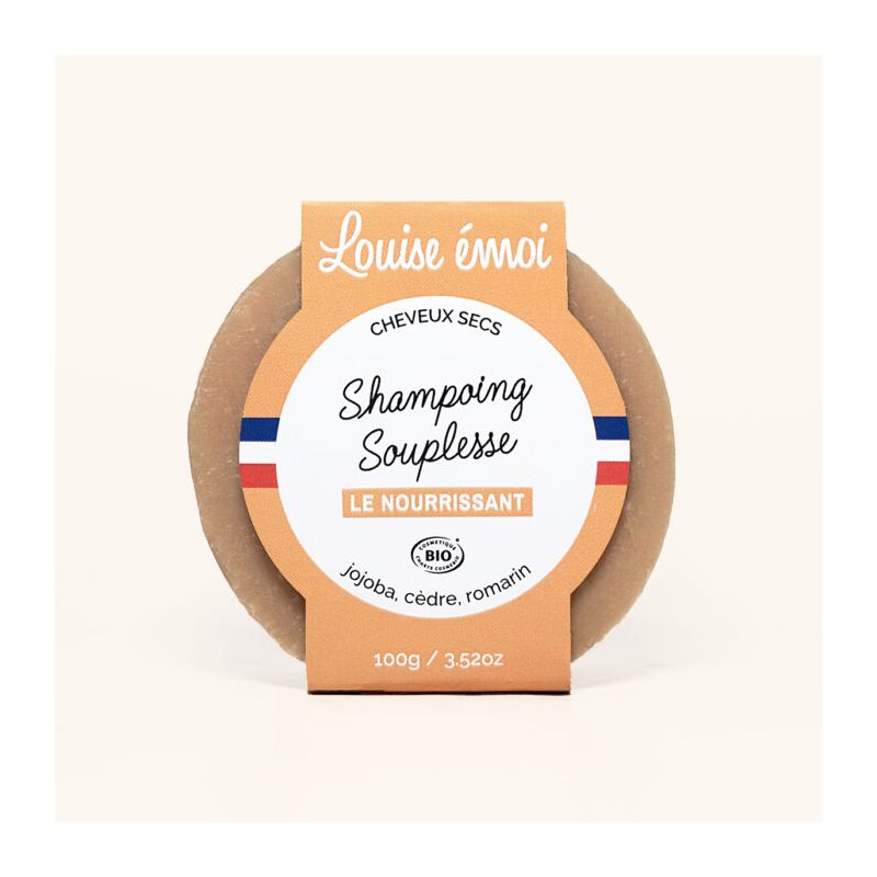Shampoing solide souplesse le nourissant (100g)   dans votre magasin bio en ligne Etiketbio.eu