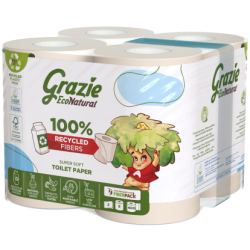 Papier toilette compact 8 rouleaux GRAZIE  dans votre magasin bio en ligne Etiketbio.eu