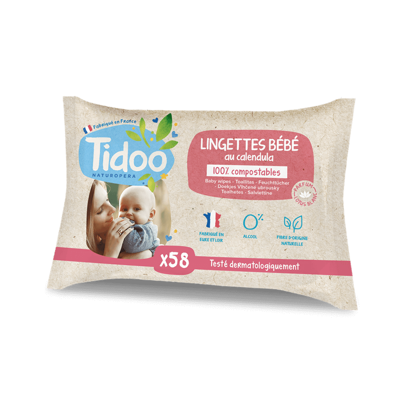 58 lingettes au calendula Tidoo dans votre magasin bio en ligne Etiketbio.eu 58 lingettes au calendula Tidoo dans votre magasin bio en ligne Etiketbio.eu