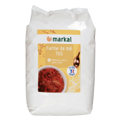 Farine de blé T65 1kg - Markal Markal  dans votre magasin bio en ligne Etiketbio.eu