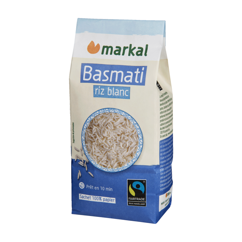 Riz basmati blanc Inde 500g - Markal Markal dans votre magasin bio en ligne Etiketbio.eu Riz basmati blanc Inde 500g - Markal Markal dans votre magasin bio en ligne Etiketbio.eu