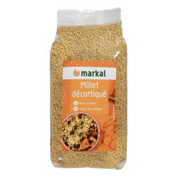 Millet decortique 500g Markal dans votre magasin bio en ligne Etiketbio.eu