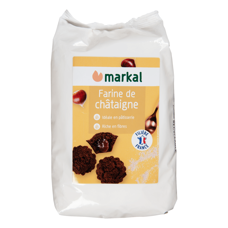 Farine de châtaigne 500g Markal Markal  dans votre magasin bio en ligne Etiketbio.eu