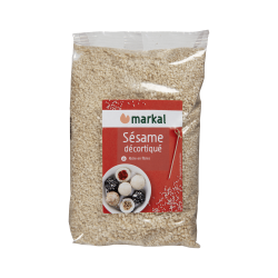 Sésame décortiqué bio 250g - Markal Markal  dans votre magasin bio en ligne Etiketbio.eu
