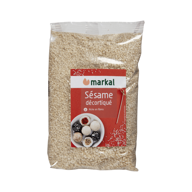 Sésame décortiqué bio 250g - Markal Markal  dans votre magasin bio en ligne Etiketbio.eu