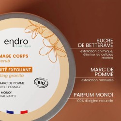 GOMMAGE CORPS 200ML ENDRO Endro Cosmétique  dans votre magasin bio en ligne Etiketbio.eu