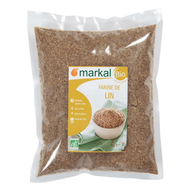 FARINE DE LIN 500G Markal dans votre magasin bio en ligne Etiketbio.eu FARINE DE LIN 500G Markal dans votre magasin bio en ligne Etiketbio.eu