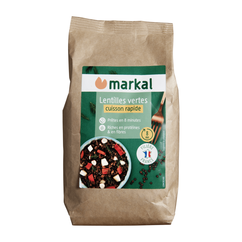 LENTILLES VERTES CUISSONS RAPIDE 400G Markal dans votre magasin bio en ligne Etiketbio.eu LENTILLES VERTES CUISSONS RAPIDE 400G Markal dans votre magasin bio en ligne Etiketbio.eu