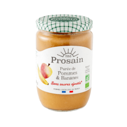 Purée de pommes et bananes 620g Prosain dans votre magasin bio en ligne Etiketbio.eu