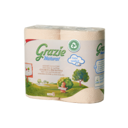 Essuie-Tout Compact Écologique 2 Rouleaux Grazie Natural  dans votre magasin bio en ligne Etiketbio.eu