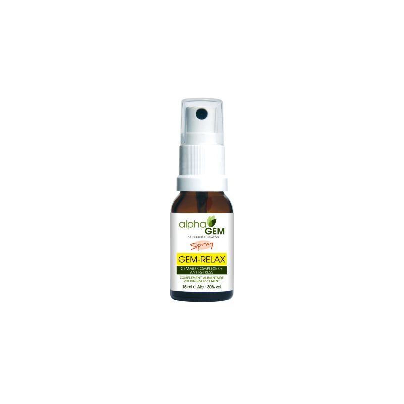 GEM - RELAX - Bourgeon Stress - Spray 15 ml Bio Alphagem dans votre magasin bio en ligne Etiketbio.eu GEM - RELAX - Bourgeon Stress - Spray 15 ml Bio Alphagem dans votre magasin bio en ligne Etiketbio.eu