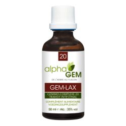 GEM - LAX - Bourgeon Transit intestinal - 50 ml Bio - Alphagem GC20 Alphagem  dans votre magasin bio en ligne Etiketbio.eu