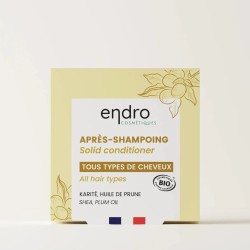 Après-shampoing solide démêlant 80 ml Endro Cosmétique  dans votre magasin bio en ligne Etiketbio.eu