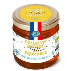 Miel de Montagne France 375 g Abeille Vagabonde  dans votre magasin bio en ligne Etiketbio.eu