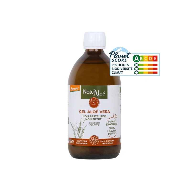 Gel d'Aloé Vera 500ml Natur Aloe  dans votre magasin bio en ligne Etiketbio.eu