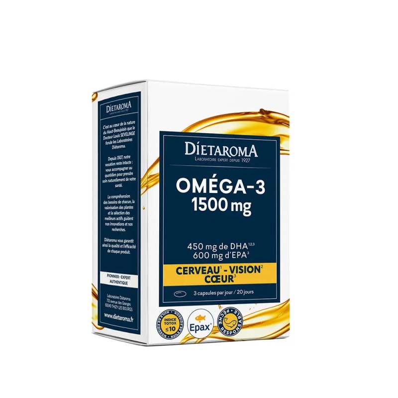 OMEGA 3 1500MG 60 CAPS Dietaroma dans votre magasin bio en ligne Etiketbio.eu OMEGA 3 1500MG 60 CAPS Dietaroma dans votre magasin bio en ligne Etiketbio.eu