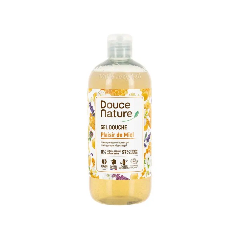 Gel Douche Plaisir de Miel 500ml  Douce Nature  dans votre magasin bio en ligne Etiketbio.eu