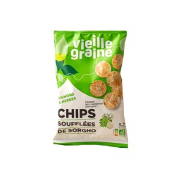 Chips Soufflées Sorgho Oignon & Herbes 60g Vieille Graine dans votre magasin bio en ligne Etiketbio.eu
