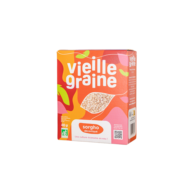 Sorgho Décortiqué 400g Vieille Graine dans votre magasin bio en ligne Etiketbio.eu Sorgho Décortiqué 400g Vieille Graine dans votre magasin bio en ligne Etiketbio.eu