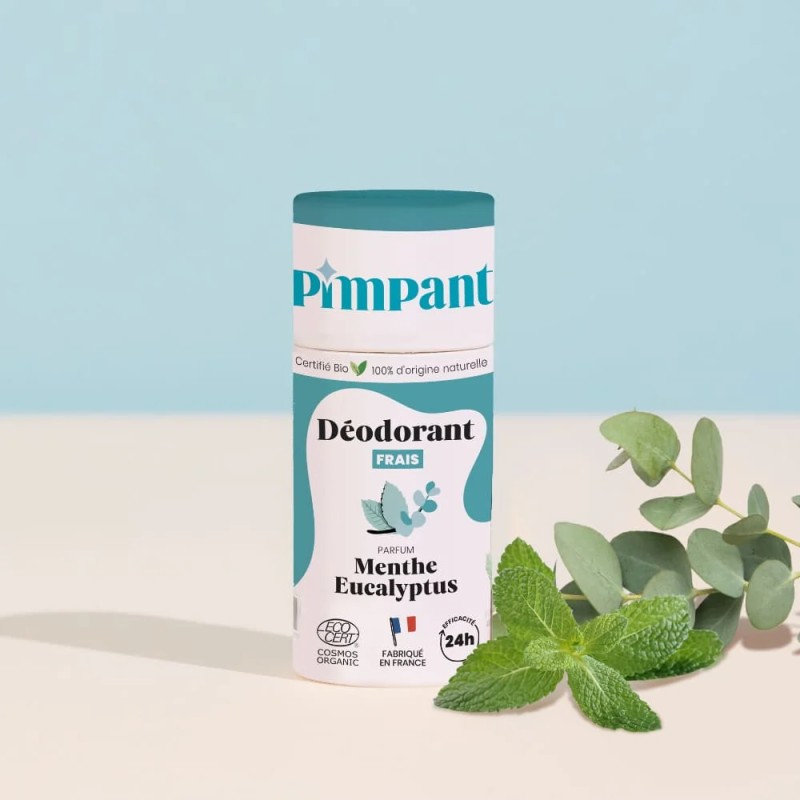 Déodorant Solide Menthe Eucalyptus 50g Pimpant dans votre magasin bio en ligne Etiketbio.eu Déodorant Solide Menthe Eucalyptus 50g Pimpant dans votre magasin bio en ligne Etiketbio.eu