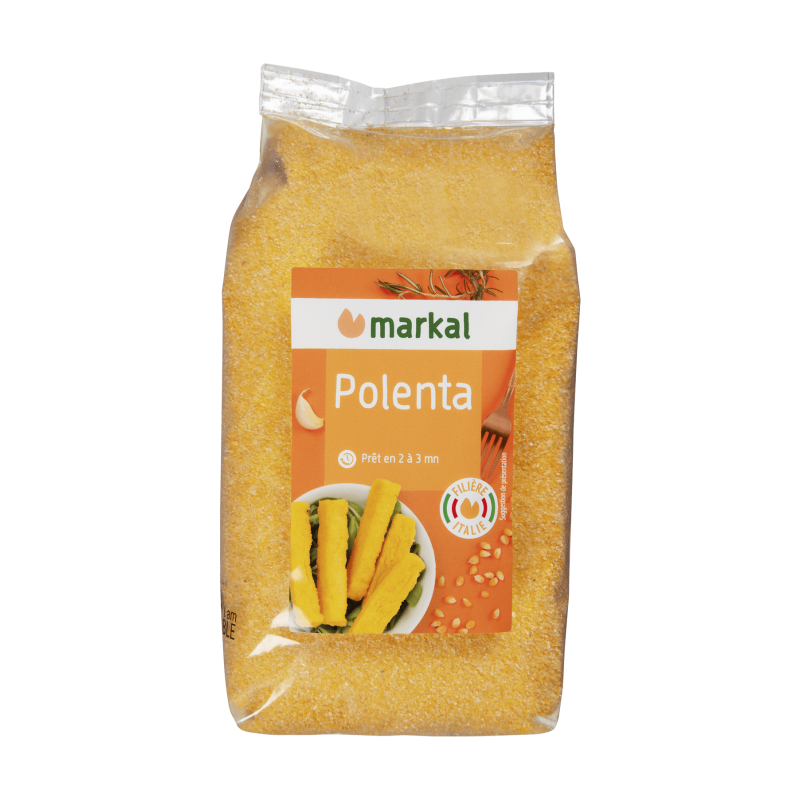 Polenta bio 500g – Semoule de maïs – Markal Markal dans votre magasin bio en ligne Etiketbio.eu Polenta bio 500g – Semoule de maïs – Markal Markal dans votre magasin bio en ligne Etiketbio.eu