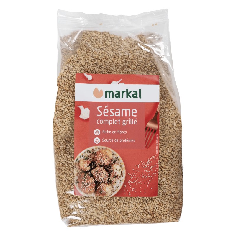 Sésame complet grillé 500g - Markal Markal dans votre magasin bio en ligne Etiketbio.eu Sésame complet grillé 500g - Markal Markal dans votre magasin bio en ligne Etiketbio.eu