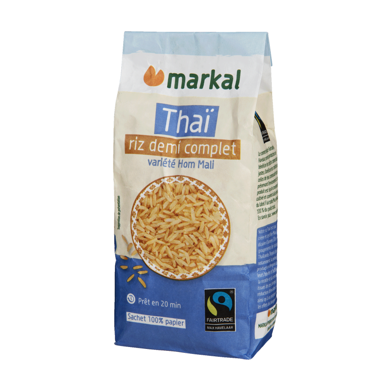 Riz thaï 1/2 complet 500g - Markal Markal dans votre magasin bio en ligne Etiketbio.eu Riz thaï 1/2 complet 500g - Markal Markal dans votre magasin bio en ligne Etiketbio.eu