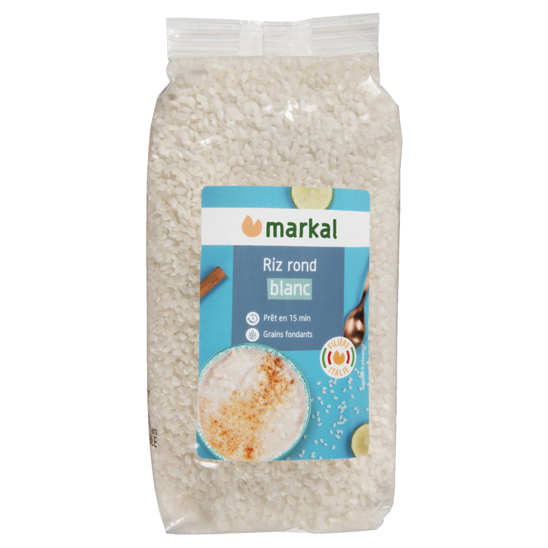 Riz rond blanc Italie 1kg - Markal Markal  dans votre magasin bio en ligne Etiketbio.eu