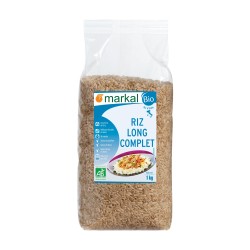 Riz long complet 1kg - Markal Markal  dans votre magasin bio en ligne Etiketbio.eu