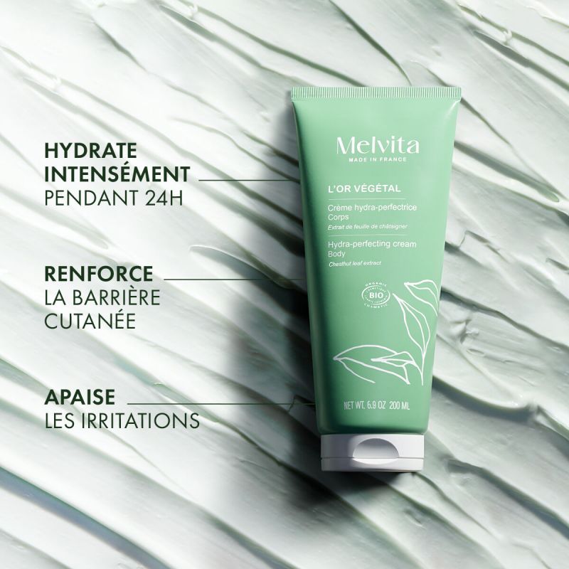 Melvita Crème Hydra perfectrice Corps 200ml Melvita   dans votre magasin bio en ligne Etiketbio.eu