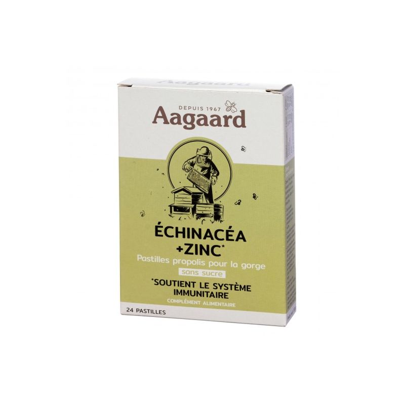 Pastilles Échinacée Zinc x24 - Aagaard Pastilles Échinacée Zinc x24 - Aagaard