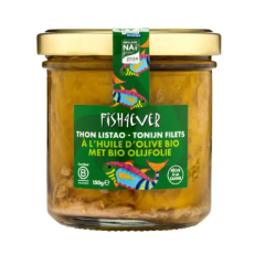 Filets de thon huile d’olive bio 150g - Fish4Ever Fish4ever  dans votre magasin bio en ligne Etiketbio.eu