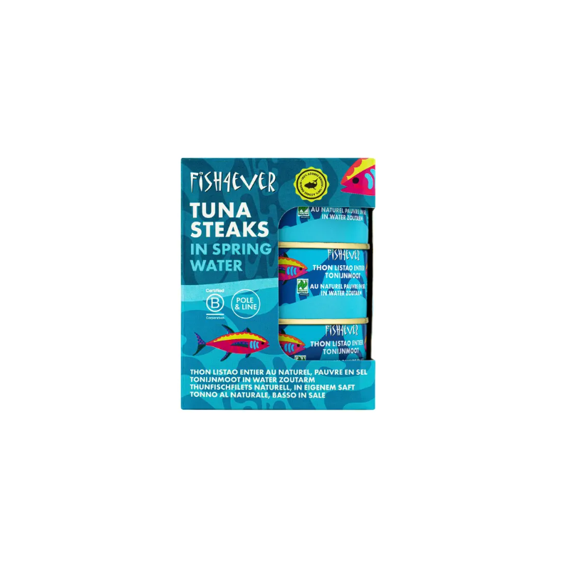 Lot 3 Thons au naturel 3x160g - Fish4Ever Fish4ever  dans votre magasin bio en ligne Etiketbio.eu