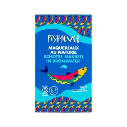 Maquereaux au naturel 125g - Fish4Ever Fish4ever  dans votre magasin bio en ligne Etiketbio.eu